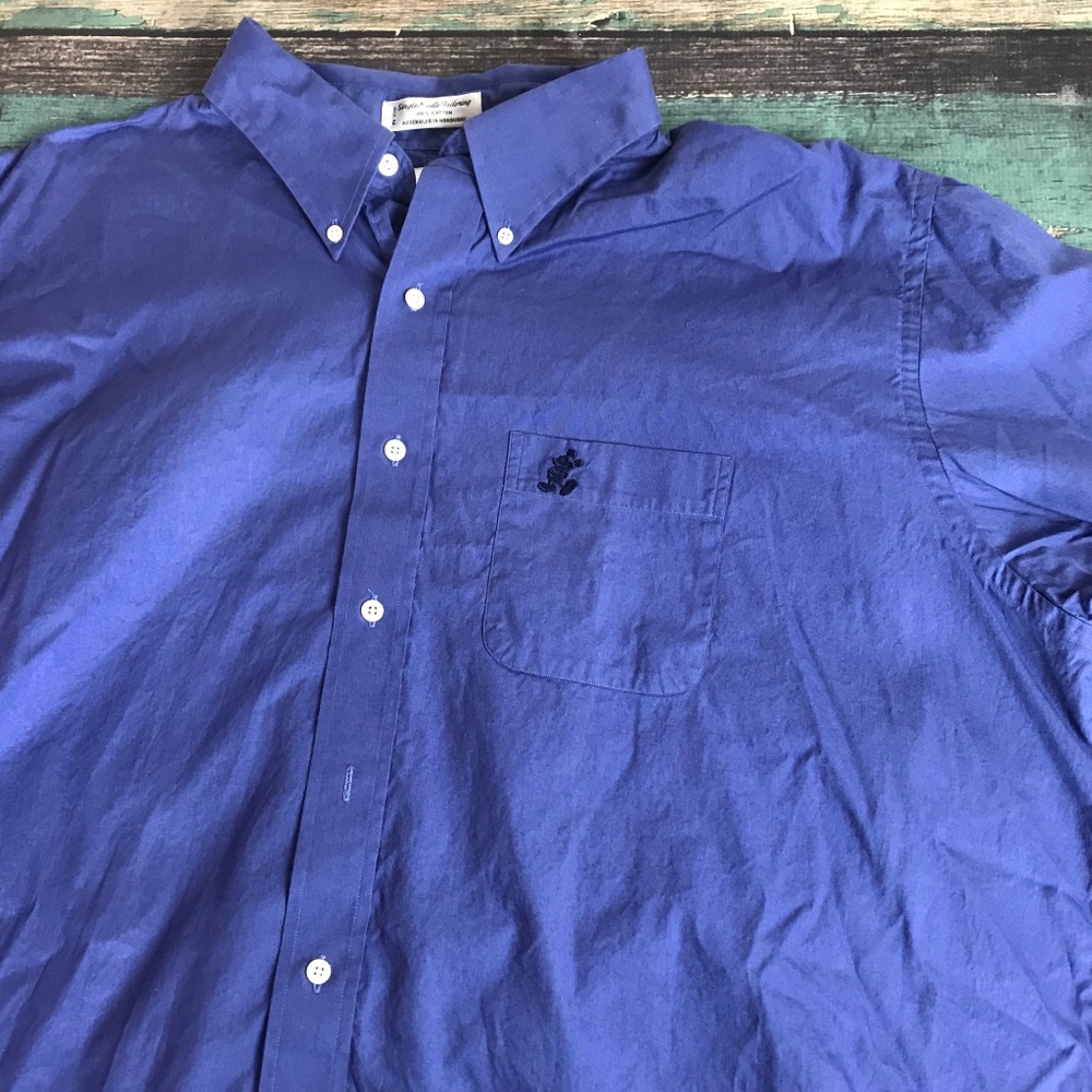 Mens xxl Mickey Disney dress shirt